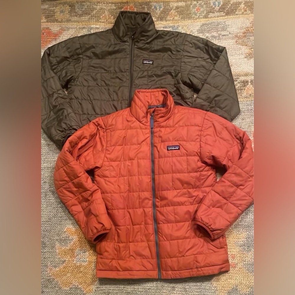 Patagonia Nanopuff quilted jackets. Size L/12.
